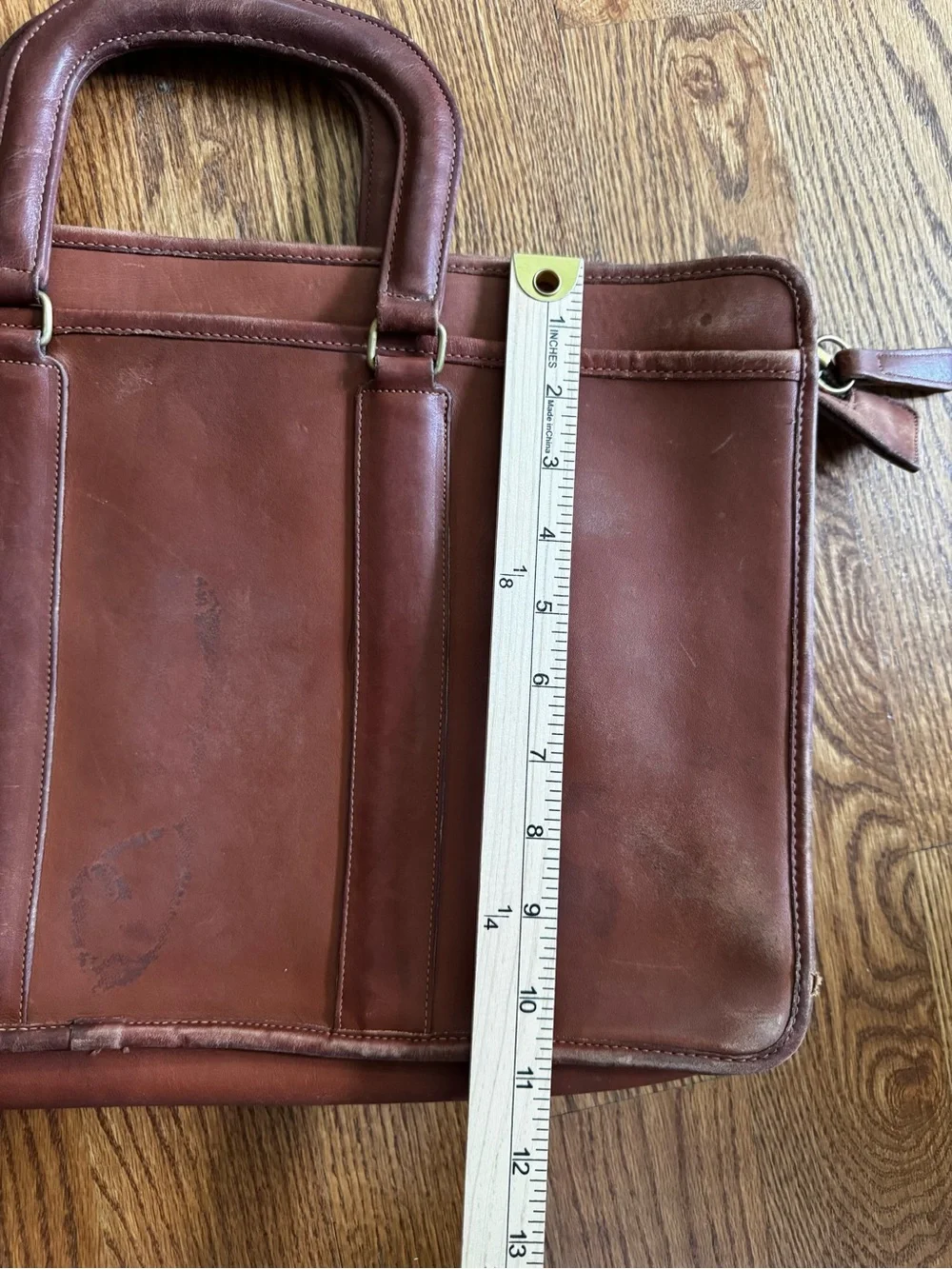 Vintage Coach USA Brown Leather Briefcase 7644